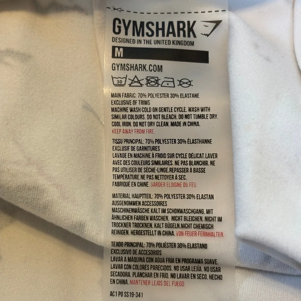 Gymshark Ori Marbled Print Athletic Leggings Women Size M - Picture 6 of 11